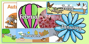 Months of the Year Display Pack