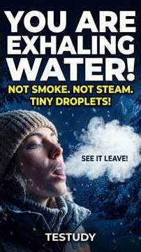 Why You Can See Your Breath in the Cold #cold #breath #exhale #facts #education