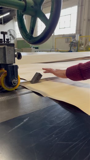 With veneer, minimal wood is wasted in the manufacturing process. Wood veneer is sliced into very thin sheets, similar to the meat cut at your deli. For every 1” thickness of lumber, it yields 42 paper-thin “leaves.” This yields more square footage of material without wasting any material (including sawdust). Essentially, that 1” thick lumber face can be replicated 42 times using veneer. You can start to see the multiplying effect this can have. Using 1/42” of an inch wood veneer is a more effic