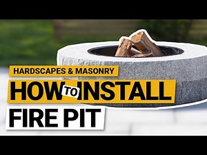 How To Install A Natural Stone Granite Fire Pit Kit by Polycor Hardscapes & Masonry