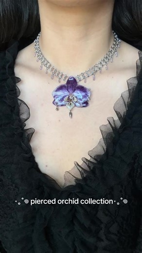 Handmade Orchid Jewelry: Unique Pierced Designs