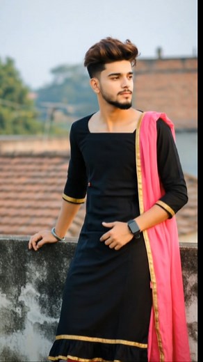 Pyar ki pehli nqzarr♥️...haayyy...🔥 #boyschallenge #mensfashion #boysinmakeup #modelling #fashionista #style #boytogirltransformation #mensfashionpost #boytogirl #fashionaddict #dressaddict #funnymoments #modelling #salwarsuits #instareels❤️ | nice Dress Bro Trend