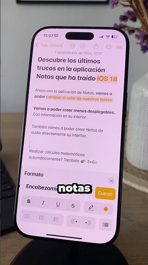 🎥 ¡La app Notas en iOS 18 llega con novedades increíbles! 📝