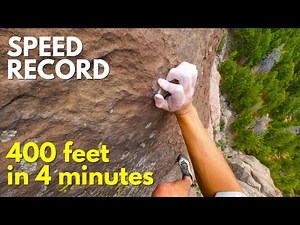 Free Soloing Mountains As Fast As Possible