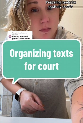 Effective Text Evidence Organization for Custody Court | Pattern Viewer