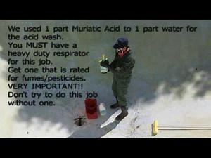 How to acid wash and paint a concrete pool.