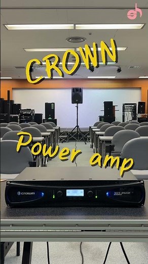 I tried out the CROWN stereo power amplifier! #equipment #sound #speakers #schoolfestival
