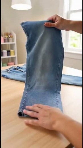 Turn old jeans into cutoff shorts with frayed edges #Shorts