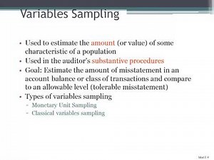 Audit Sampling- Auditing- L14 - Professor Helen Brown Liburd
