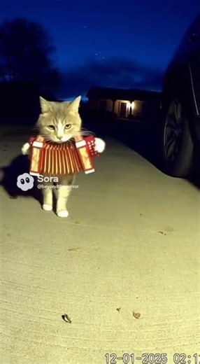 Purr fect Melody! 🎶 Watch This Cute Cat Play an Instrument! 😻