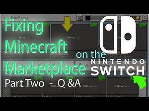 Fixed: Minecraft marketplace on Switch, Part 2, Save-data Q&A