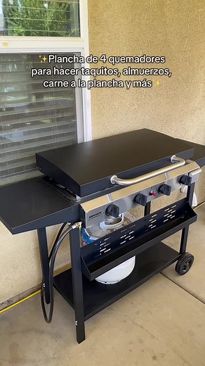 Outdoor Cooking with a 4-Burner Plancha