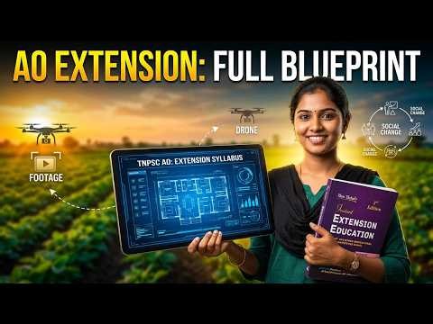 TNPSC AO Agricultural Extension: Complete syllabus Agriculture Officer Exams