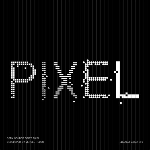 Vercel | Introducing Geist Pixel. A bitmap-inspired typeface built on the same foundations as Geist Sans and Geist Mono, reinterpreted through a... | Instagram