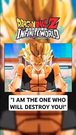 Goku & Vegeta Fuse Into Super Gogeta (Dragon Ball Z Infinite World World)