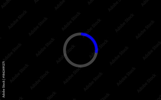 Circle loading bar icon animation from 0 to 100% on background. Wheel loading concept icon 4K Video of Animation Science Futuristic Loading. Loading Transfer Download 0-100% Loading bar