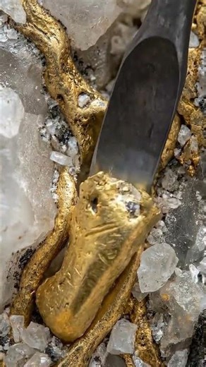 REAL GOLD Process 🔥 From Geology to Pure Gold Bar | Satisfying Gold Melting #goldrush