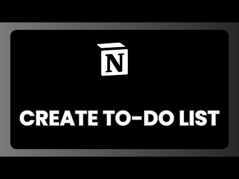 How to Create a To Do List in Notion