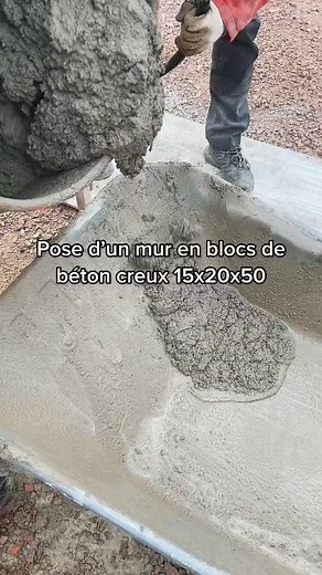 27K views · 111 reactions | Pose d’un mur en bloc de béton creux 15x20x50 | Rémi Fusaro | Facebook