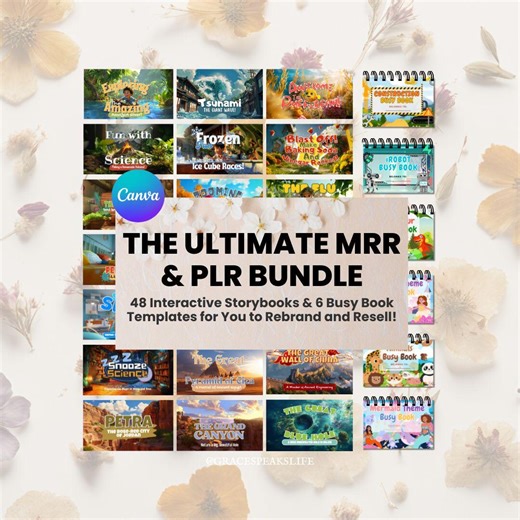 Kids Interactive Storybook and Busy Book Bundle With PLR MRR Templates - Etsy