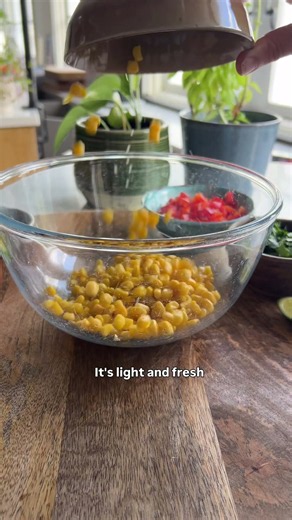 Wild salmon with corn & pepper salsa salad