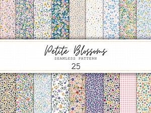 Spring Floral Seamless Patterns Floral Junk Journal Paper Floral Patterns Pastel Spring Digital Paper Floral Backgrounds Scrapbooking Paper - Etsy