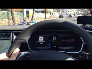 テスラ・モデルS レーダークルーズコントロール（TACC）