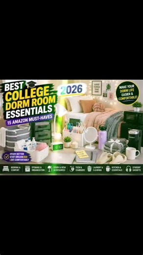 🛏️ Best College Dorm Room Essentials 2026 | Amazon Must-Haves for Students 🎓✨