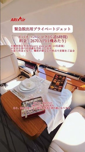 当社では、安全・迅速・正確にプライベートジェットでドバイから国外への運行を手配致します。※詳細は説明欄へ