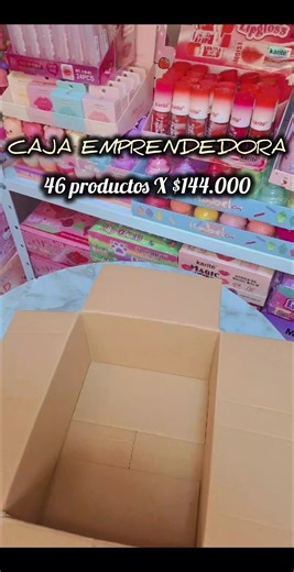 Caja Emprendedora: 46 Productos de Maquillaje por $144.000
