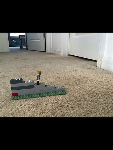 Lego minifigure walking up the stairs #lego #stopmotion #animation