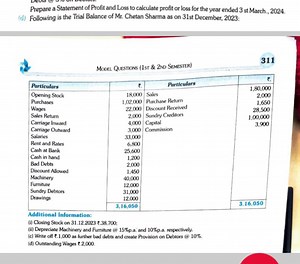 Prepare a Statement of Profit and Loss to calculate profit or l... | Filo