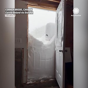 Ding dong, snow's here! 🔔❄️ Heavy snow has piled up in Newfoundland, with over a foot and a half of accumulation reported. | AccuWeather