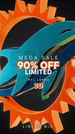 NFL Team Logos – Full Cinematic & 3D Printable Pack (32 Teams)