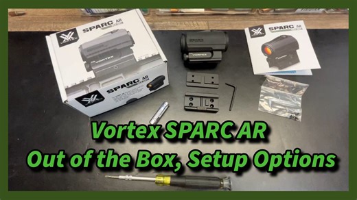 Vortex SPARC AR Red Dot Sight, Out of the Box Setup Before Mounting