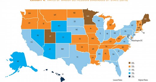 Major depression on the rise among Americans