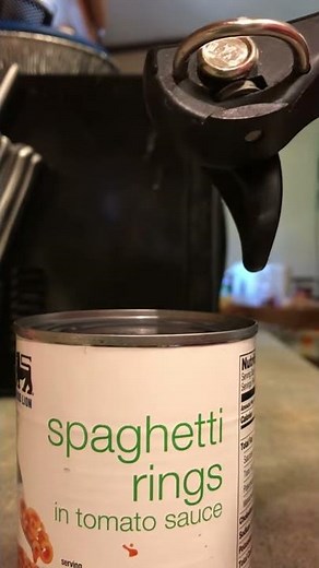 Using a safety can opener.