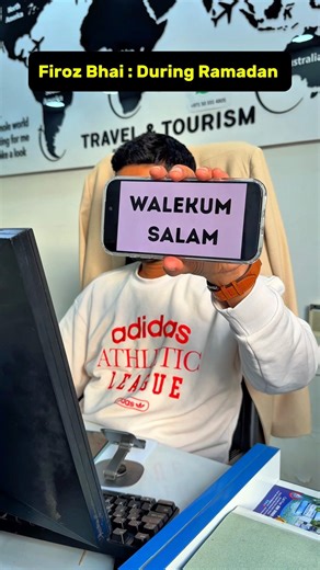 Ramadan mein battery low, lekin kaam full flow Silent service at its best #RamadanMode #DubaiComedy