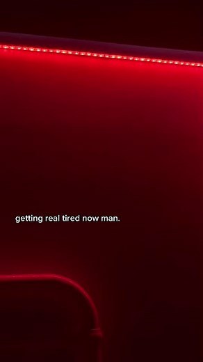 Captivating Red LED Strip Light Display