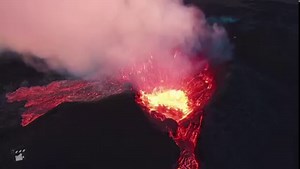 Drone footage captured hot lava bubbling from within a volcanic mountain and spewing out in a spectacular sight near Iceland's capital Reykjavik | Reuters