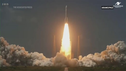 Europe's most powerful rocket Ariane 64 blasts off for maiden launch carrying Amazon satellites
