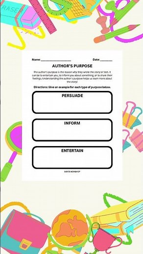 Reading & Writing Tools and Strategies - Worksheets - Variety of Topics - ELA