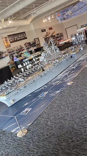 Massive LEGO USS Makin Island with 1 Million Pieces at Brickmania Miramar Store #lego #legotiktok #legotiktoker #brickmania #ussmakinisland @BrickmaniaToys