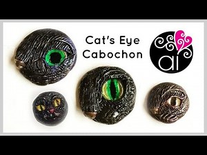 Cat's Eye Cabochon | Polymer Clay Tutorial