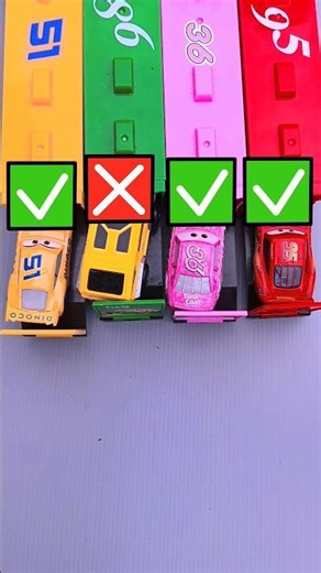 yes or no,, matching cute cars with truck mcqueen #toys #cars #viral