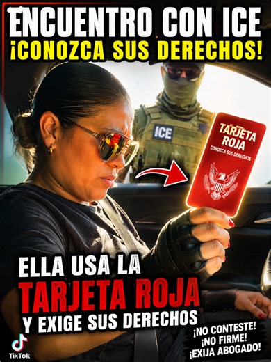 🚨 La detuvo inmigración… pero ella ya sabía qué hacer. Primero le preguntó a ChatGPT qué debía hacer. Después utilizó su Tarjeta Roja para ejercer sus derechos constitucionales. Conocer tus derechos puede marcar la diferencia. 👉 ¿Tú sabrías qué hacer en una situación así? #TarjetaRoja #ConoceTusDerechos #Inmigración #ICE #DerechosConstitucionales