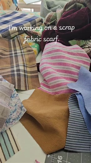 Using scrap fabric to make something new. #reuse #scrapfabric #sewing #repurpose #upcycle