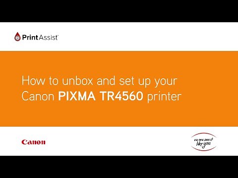 How to unbox and set up the Canon PIXMA HOME TR4560