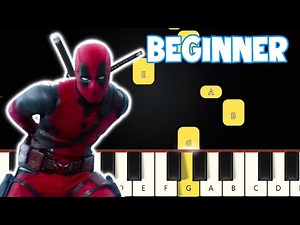 Bye Bye Bye Dance Song Deadpool | Beginner Piano Tutorial | Easy Piano