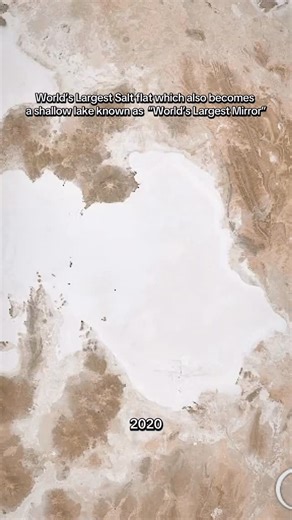 Geocast | Bolivia’s Salar de Uyuni may be the world’s largest salt flat, but in rare years it undergoes a dramatic transformation. In 2019, 2022, and... | Instagram